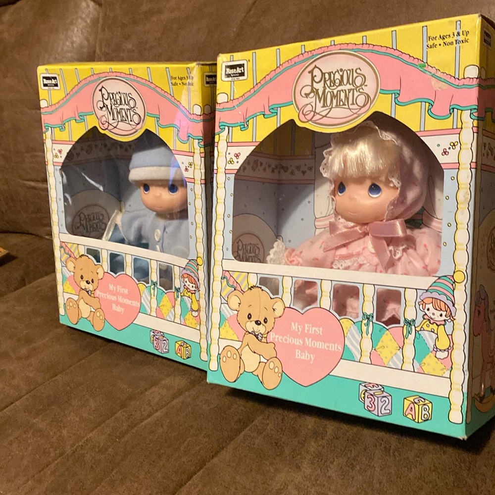 precious Moments Doll set-boy/girl; new in box